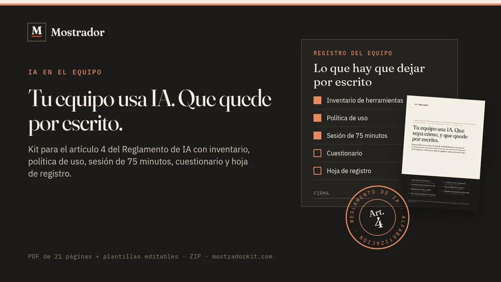 Portada de IA en el equipo
